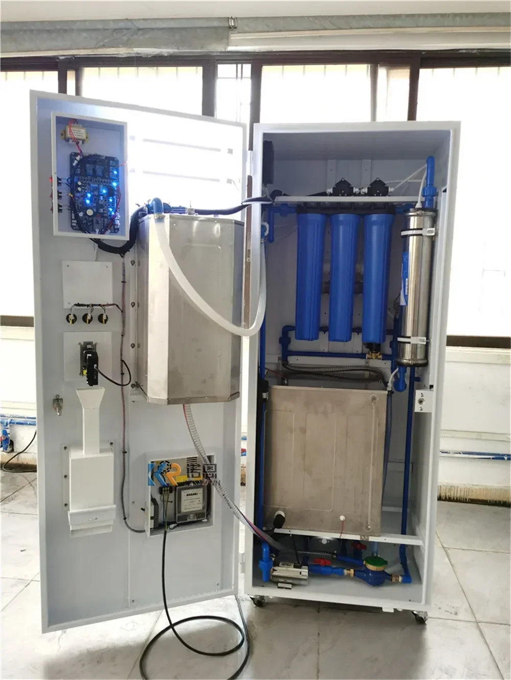 400gpd Reverse Osmosis Pure Drinking Water Vending Machine Coin And Bill Acceptor Self-Service Purified Water Vending StationHot
400gpd Reverse Osmosis Pure Drinking Water Vending Machine Coin And Bill Acceptor Self-Service Purified Water Vending StationHot