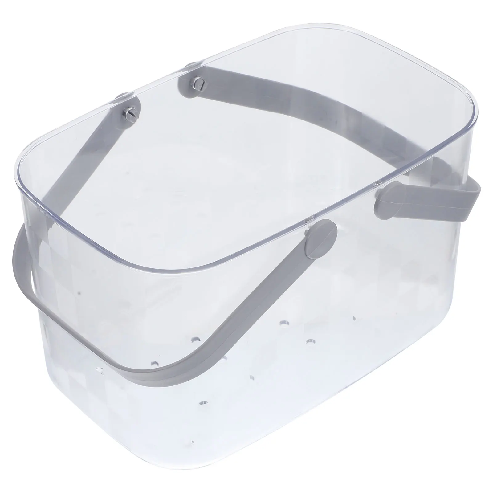 Bath Basket Plastic Storage Container Handles Drain Holes Ventilation Small ganizer Gray Large Lightweight Storage Baskets
Bath Basket Plastic Storage Container Handles Drain Holes Ventilation Small ganizer Gray Large Lightweight Storage Baskets
