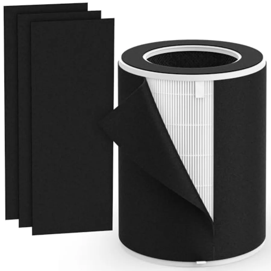 PKJ0011 Replacement Filter Compatible with Yaber Pets Air Purifier 3-in-1 True H13 HEPA + Activated Carbon Filter with 3 Washab
PKJ0011 Replacement Filter Compatible with Yaber Pets Air Purifier 3-in-1 True H13 HEPA + Activated Carbon Filter with 3 Washab