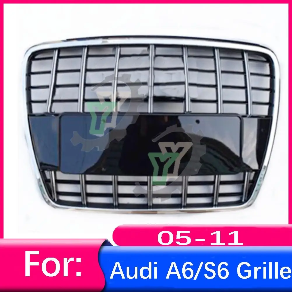 Передняя решетка бампера для Audi A6/A6L 2005-2007 2008 2009 2010 2011, Стайлинг панели, Верхняя решетка (модификация для S6 стиля)
Передняя решетка бампера для Audi A6/A6L 2005-2007 2008 2009 2010 2011, Стайлинг панели, Верхняя решетка (модификация для S6 стиля)