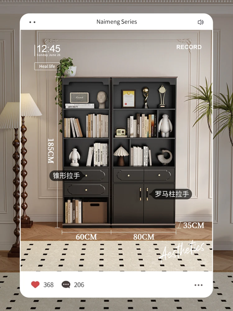 American living room, TV side cabinet, bookcase, locker integrated medium and ancient style study, floor-to-ceiling high
American living room, TV side cabinet, bookcase, locker integrated medium and ancient style study, floor-to-ceiling high