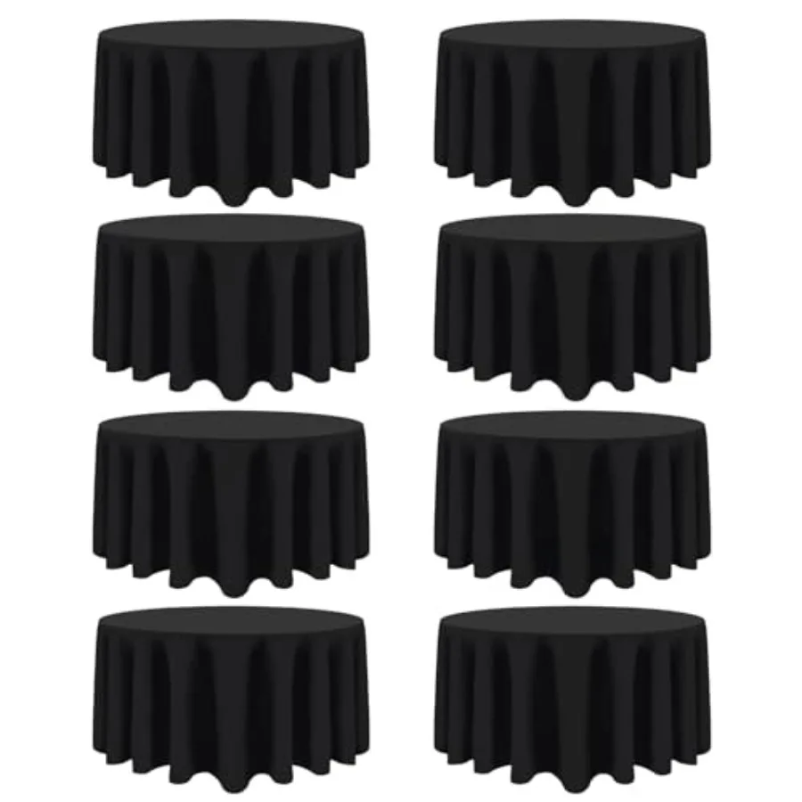 8 Pack Round Tablecloth 120 Inch Table Cloth Stain and Wrinkle Resistant Reusable and Washable Polyester Fabric Table Covers fo
8 Pack Round Tablecloth 120 Inch Table Cloth Stain and Wrinkle Resistant Reusable and Washable Polyester Fabric Table Covers fo