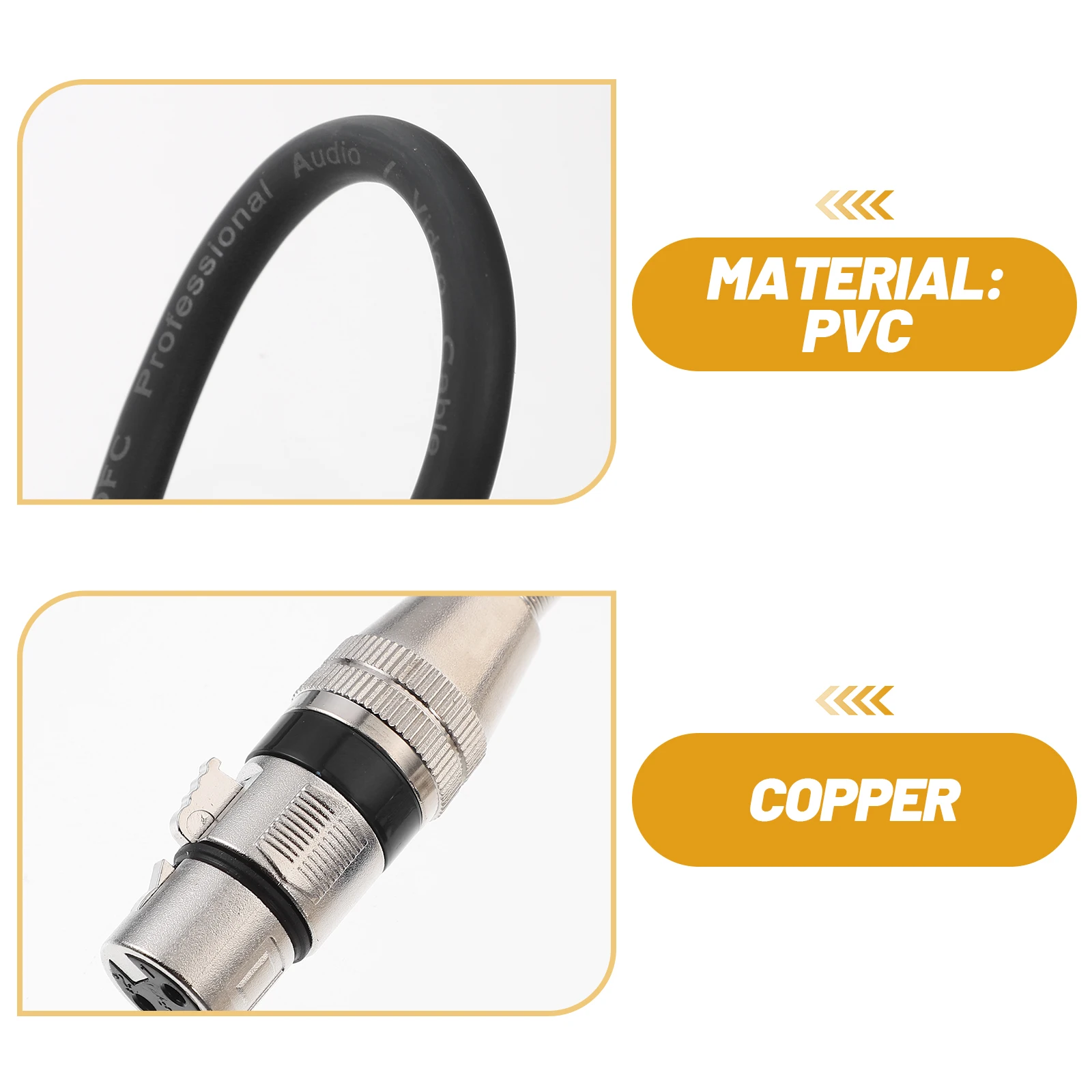 Cable 3 Pin Male To Female Microphone Cord Audio Line For Ktv Sound System Pvc Copper Material Noise Reduction Durable
Cable 3 Pin Male To Female Microphone Cord Audio Line For Ktv Sound System Pvc Copper Material Noise Reduction Durable