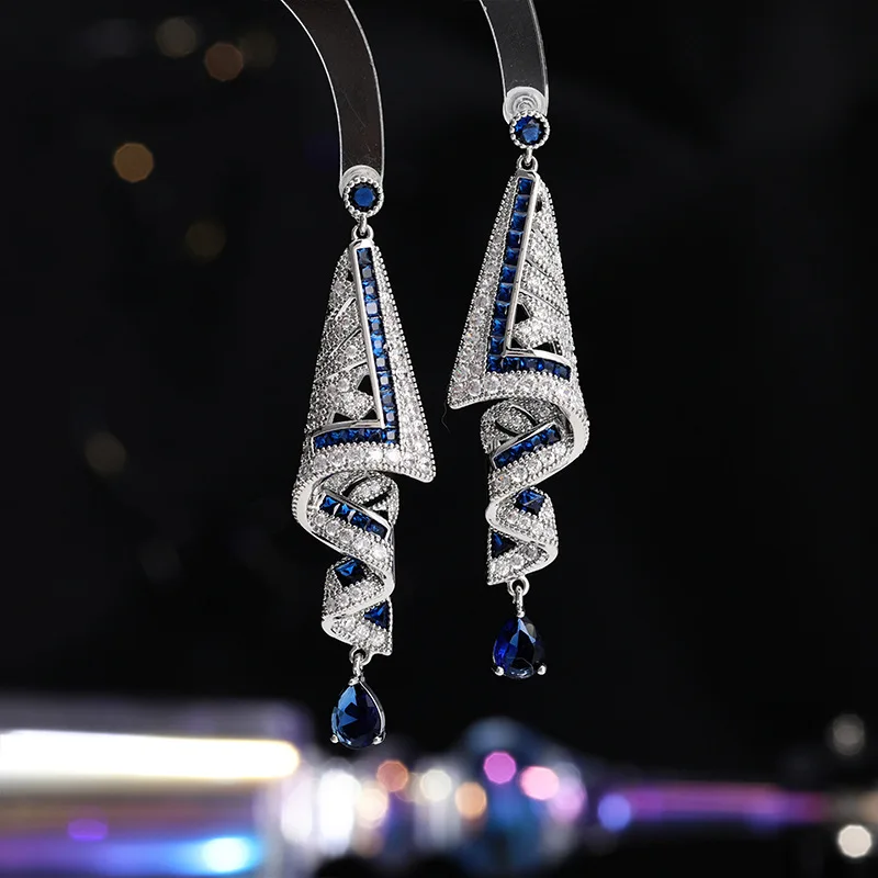 Heavy Craft High-End Vintage Satin Niche Design Jewelry Ethnic Style Drop S925 Silver Needle Earrings for Wome
Heavy Craft High-End Vintage Satin Niche Design Jewelry Ethnic Style Drop S925 Silver Needle Earrings for Wome