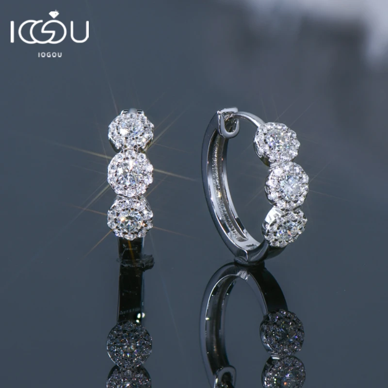 IOGOU D0.42CTW D цвет круглый муассанит обруч серьги-обнимашки оригинальные сертифицированные серебро 925 женские серьги классические ювелирные изделия подарки
IOGOU D0.42CTW D цвет круглый муассанит обруч серьги-обнимашки оригинальные сертифицированные серебро 925 женские серьги классические ювелирные изделия подарки
