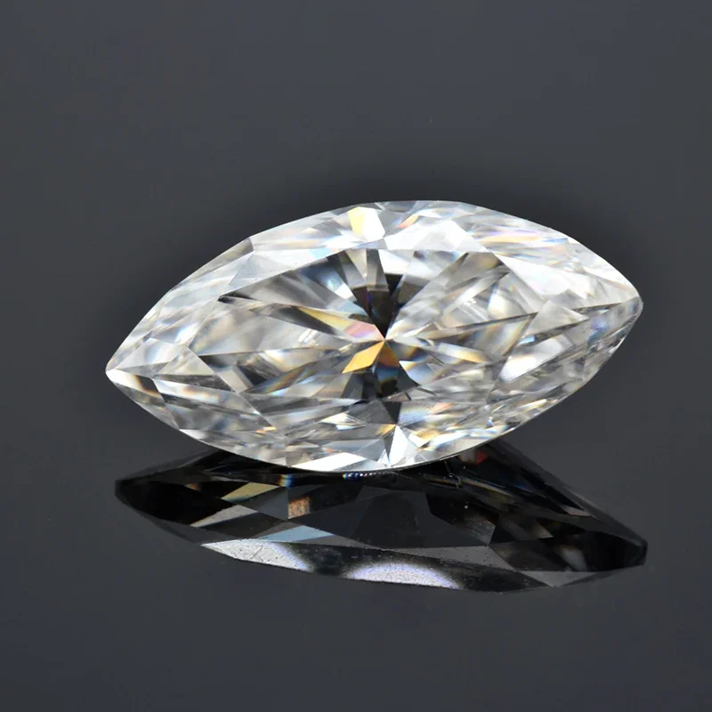 Moissanite Stone Marquise Cut Gemstone D Color VVS1 Gemstone Synthetic Lab Created Diamond Jewelry with GRA Certificate
Moissanite Stone Marquise Cut Gemstone D Color VVS1 Gemstone Synthetic Lab Created Diamond Jewelry with GRA Certificate