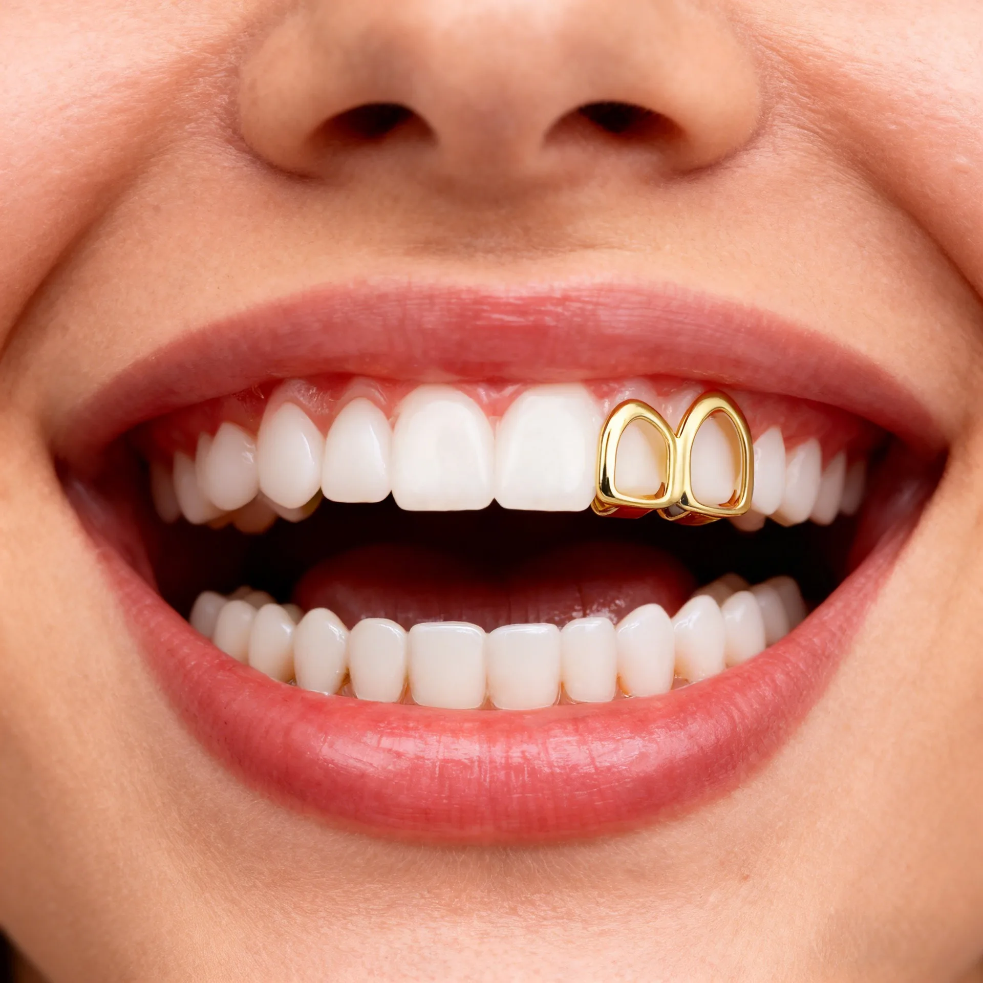 European American Style Hip-Hop Braces Hollowed Out Glossy Electroplated Braces Gold Teeth Dental Accessories
European American Style Hip-Hop Braces Hollowed Out Glossy Electroplated Braces Gold Teeth Dental Accessories