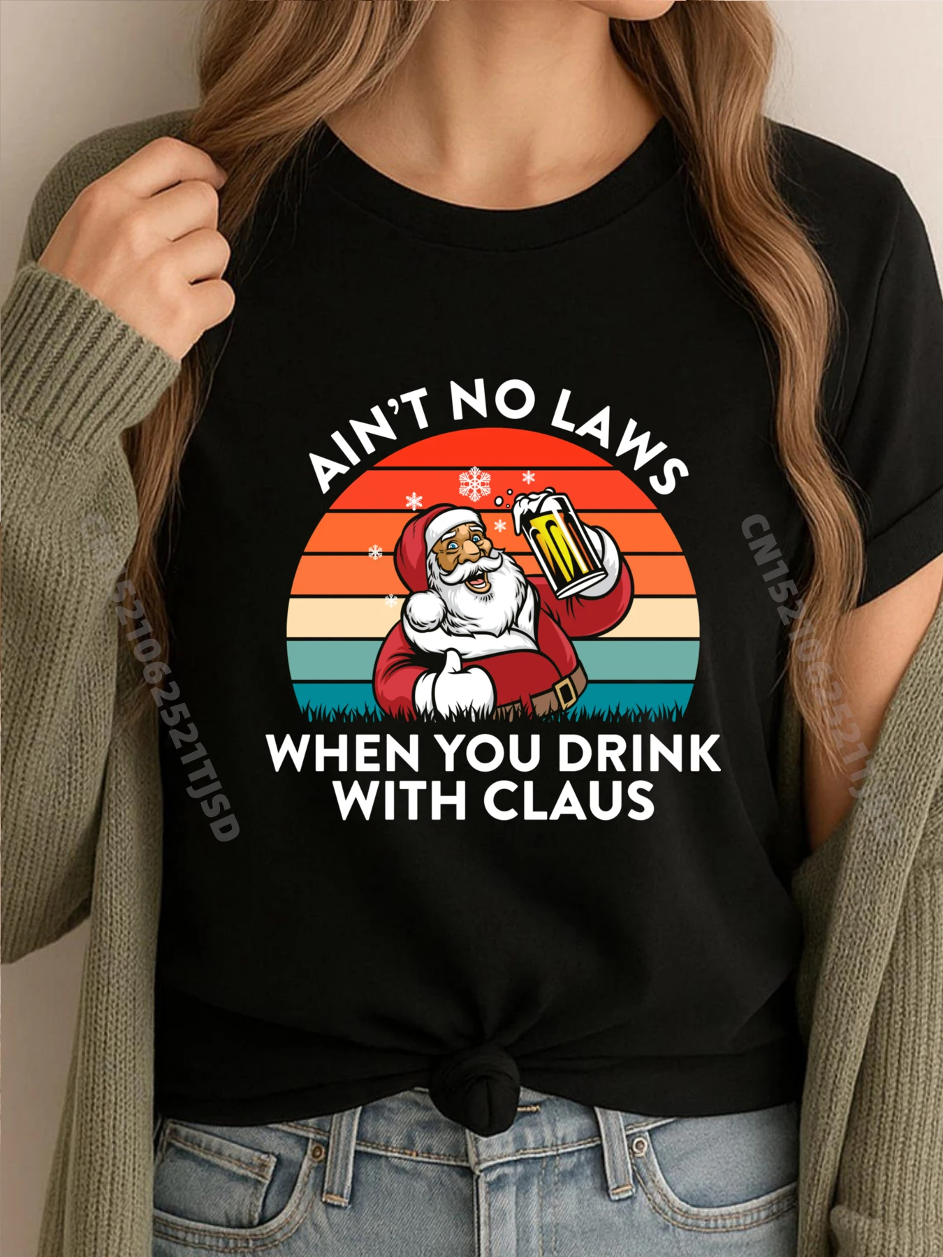 Ain T No Laws When You Drink With Claus Christmas Grpahic Футболки в стиле аниме Harajuku
Ain T No Laws When You Drink With Claus Christmas Grpahic Футболки в стиле аниме Harajuku