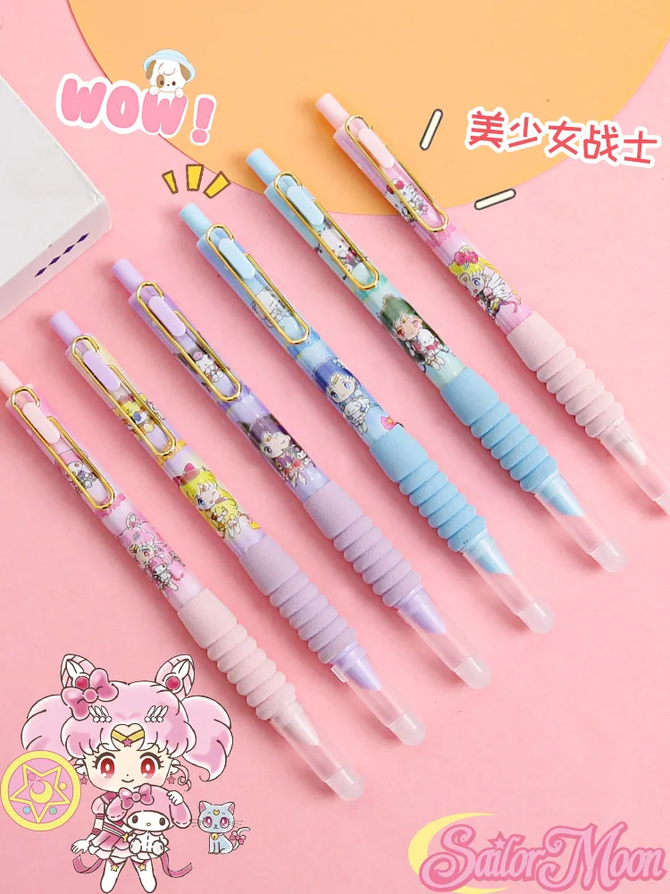 Sailor Moon presses the pen, which is specially designed for students to practice calligraphy. It has a replaceable ink bag, hig
Sailor Moon presses the pen, which is specially designed for students to practice calligraphy. It has a replaceable ink bag, hig