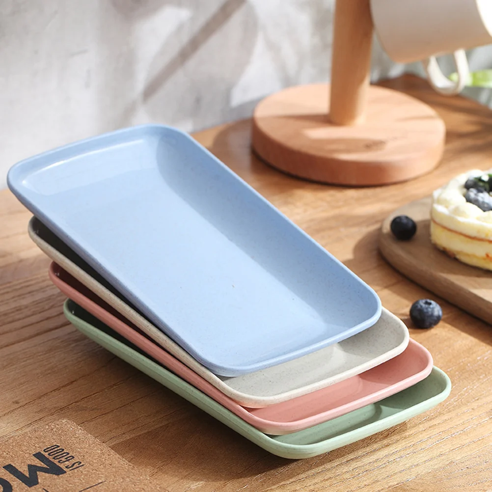 4 Pcs Trays for Coffee Table Dinner Plates Wheat Fiber Steamed Vermicelli Roll Platters Straw Dish
4 Pcs Trays for Coffee Table Dinner Plates Wheat Fiber Steamed Vermicelli Roll Platters Straw Dish