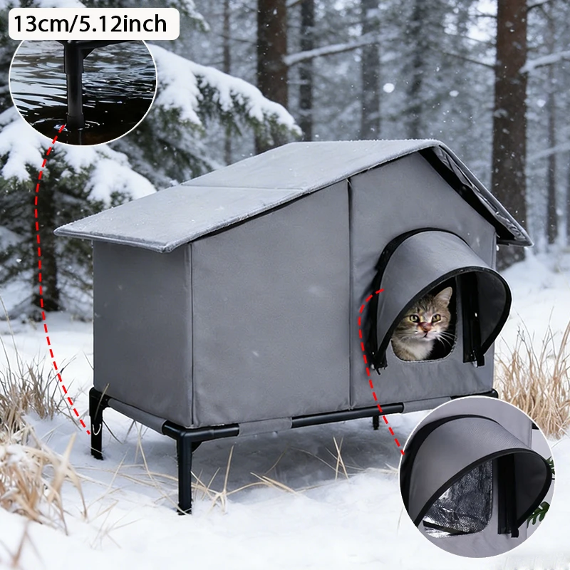 New Large Winter Outdoor Waterproof Cat House,Large Feral Cat Shelter, Collapsible Winter Shelter,Easy Assembly Stray Cat Nest
New Large Winter Outdoor Waterproof Cat House,Large Feral Cat Shelter, Collapsible Winter Shelter,Easy Assembly Stray Cat Nest