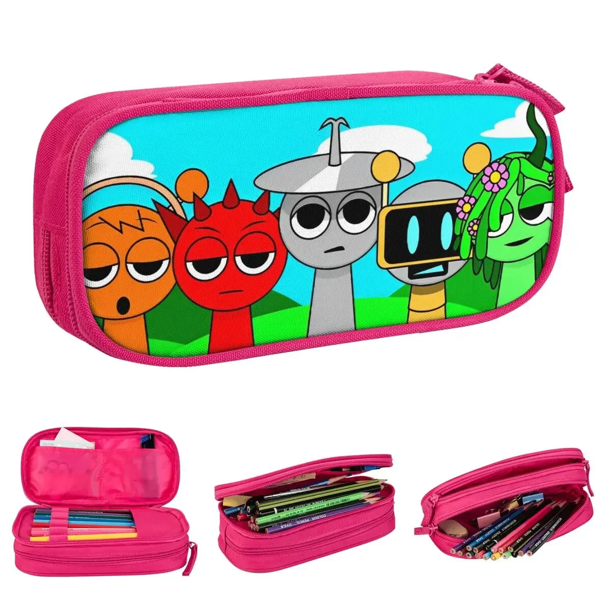 Cute Cartoon Incredibox Sprunki Pencil Case Pencil Box Pen for Girls Boys Big Capacity Bags Students School Zipper Stationery
Cute Cartoon Incredibox Sprunki Pencil Case Pencil Box Pen for Girls Boys Big Capacity Bags Students School Zipper Stationery