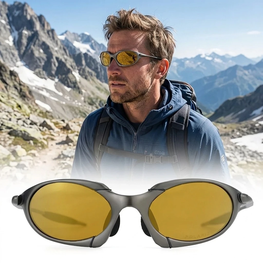 Polarized UV400 Cycling Sunglasses Sandblasted Metal Frame Sports Riding Glasses Outdoor Hiking Mountain Bike Eyewear
Polarized UV400 Cycling Sunglasses Sandblasted Metal Frame Sports Riding Glasses Outdoor Hiking Mountain Bike Eyewear