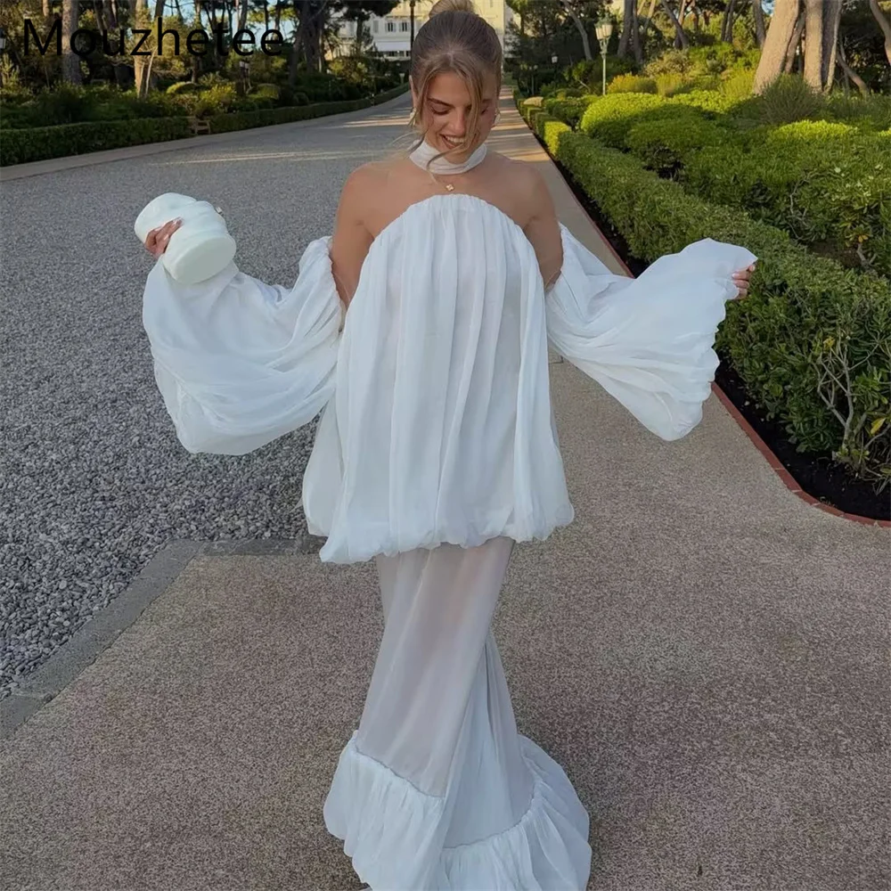 Mouzhetee A-Line Elegant Pleat Floor Length Wedding Dresses Simple Off The Shoulder Brides Gown Custom Made 2026
Mouzhetee A-Line Elegant Pleat Floor Length Wedding Dresses Simple Off The Shoulder Brides Gown Custom Made 2026