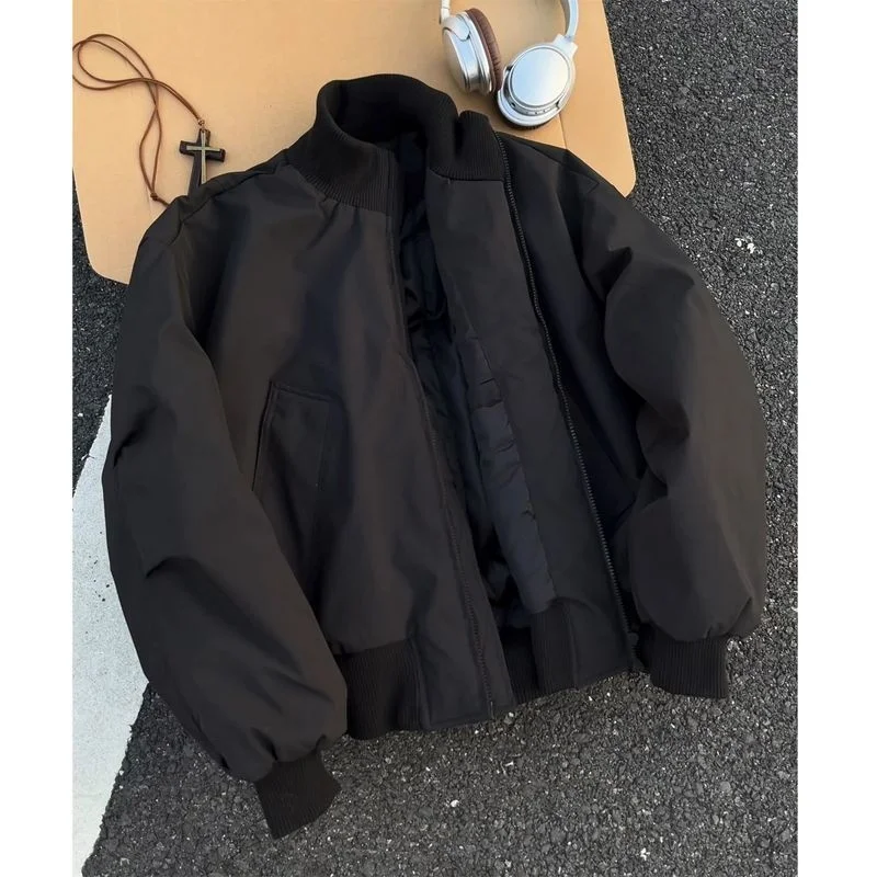 Bla Thiened Cotton Padded Jaet Men's Winter Baseball Sle Flight Coat Stand Collar Bomber Jaet Premium Feeling Cotto...
Bla Thiened Cotton Padded Jaet Men's Winter Baseball Sle Flight Coat Stand Collar Bomber Jaet Premium Feeling Cotto...