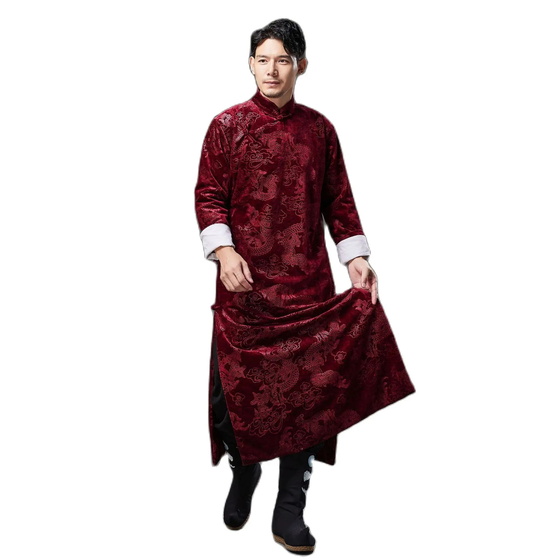 Ethnic Men Tang suit Oriental Wedding Cheongsam Vintage Hanfu Dragon Robe Traditional Men Chinese New Year Clothing
Ethnic Men Tang suit Oriental Wedding Cheongsam Vintage Hanfu Dragon Robe Traditional Men Chinese New Year Clothing