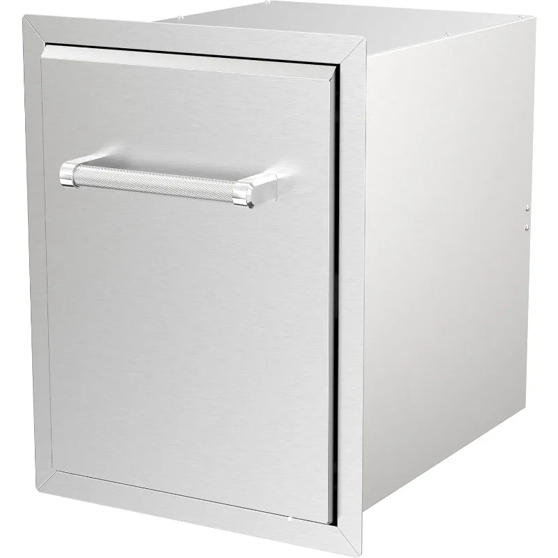 Встроенный рулонный мусорный бак из нержавеющей стали, мусорное ведро на 10 галлонов, идеально подходит для островной кухни на открытом воздухе, барбекю, гриля и сотрудничества. 
Встроенный рулонный мусорный бак из нержавеющей стали, мусорное ведро на 10 галлонов, идеально подходит для островной кухни на открытом воздухе, барбекю, гриля и сотрудничества.