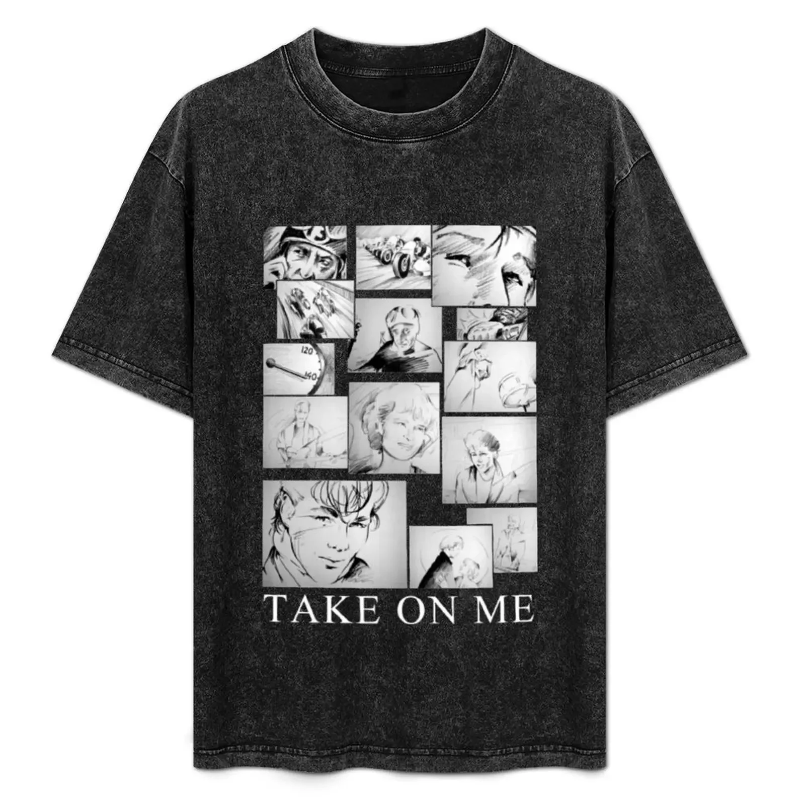 Футболка Take On Me с простым графическим дизайном
Футболка Take On Me с простым графическим дизайном