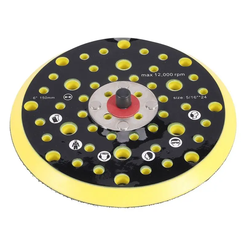 RABIT AS59~ 150Mm 5/16 Thread 52 Hole Medium Density Random Orbital Sander Hook & Loop Backing Pad Compatible With Mirka CEROS D
RABIT AS59~ 150Mm 5/16 Thread 52 Hole Medium Density Random Orbital Sander Hook & Loop Backing Pad Compatible With Mirka CEROS D