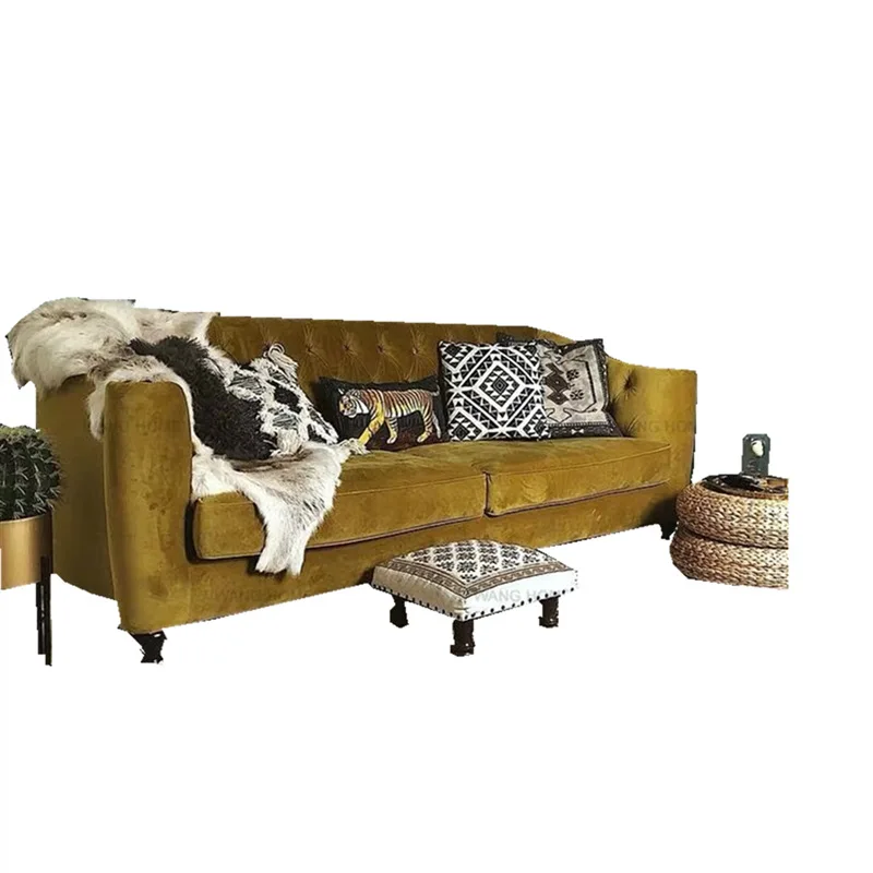 Simple French Nordic retro small apartment hotel cafe studio fabric single double triple vintage sofa
Simple French Nordic retro small apartment hotel cafe studio fabric single double triple vintage sofa