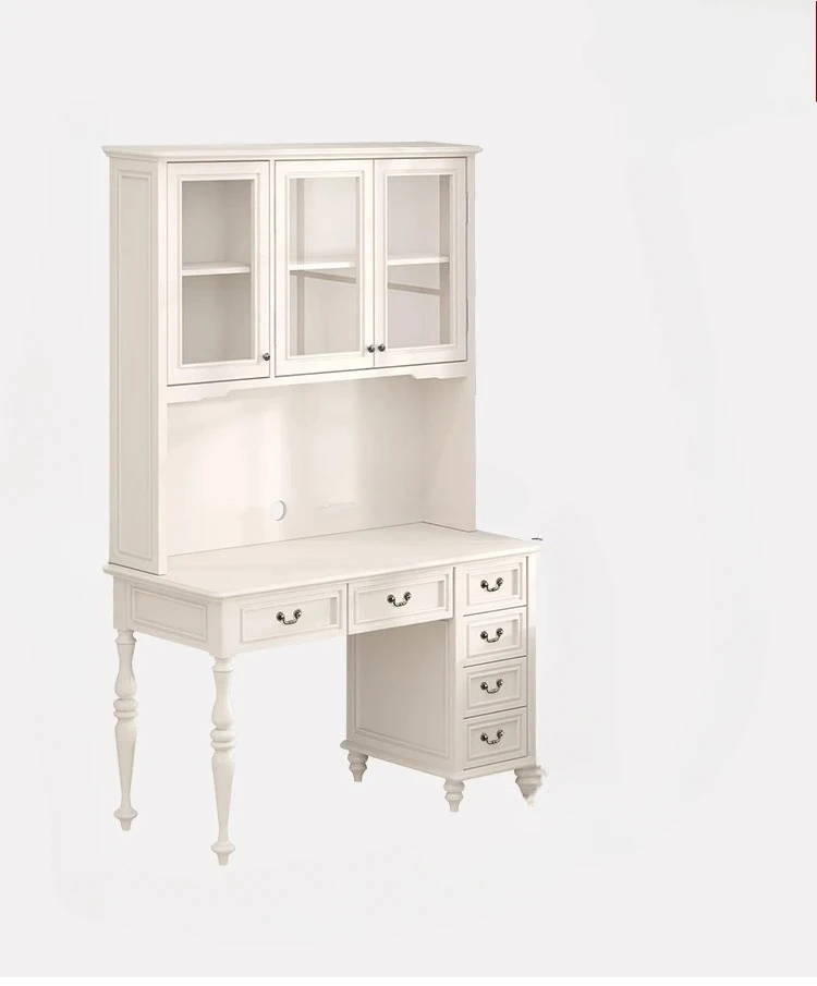 Pure solid wood small apartment American study bedroom living room desk bookcase bookshelf combination
Pure solid wood small apartment American study bedroom living room desk bookcase bookshelf combination