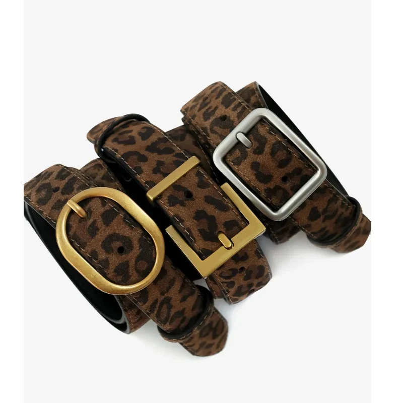 Leopard Print Women's Belt Vintage Chic Suede Leather Belts with Metal Buckle,Fashion Y2K Belt for Dress Skirt and Jeans
Leopard Print Women's Belt Vintage Chic Suede Leather Belts with Metal Buckle,Fashion Y2K Belt for Dress Skirt and Jeans