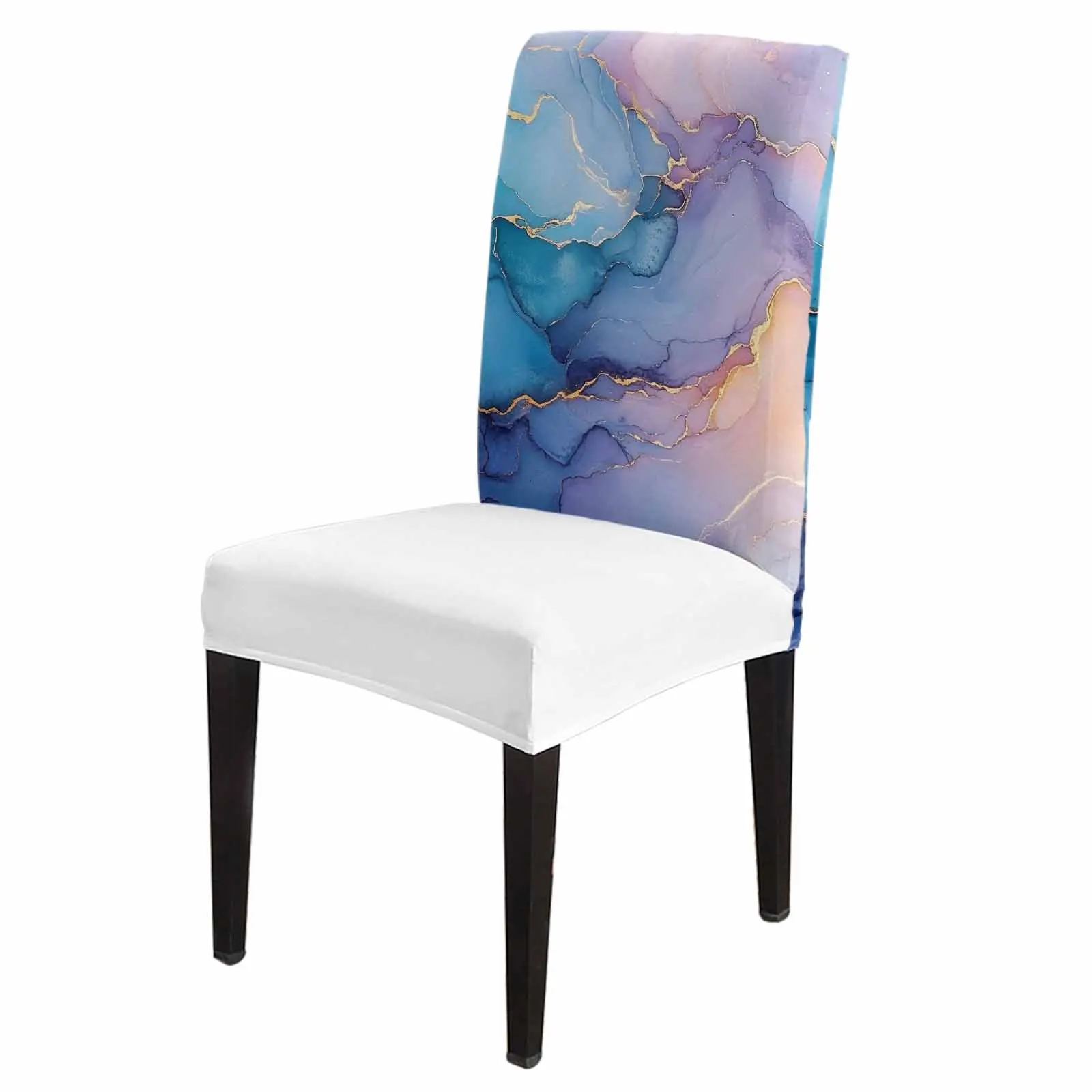 Abstract Blue Purple Marble Chair Cover for Dining Room Spandex Stretch Seat Cover for Wedding Banquet Party Seat Case
Abstract Blue Purple Marble Chair Cover for Dining Room Spandex Stretch Seat Cover for Wedding Banquet Party Seat Case