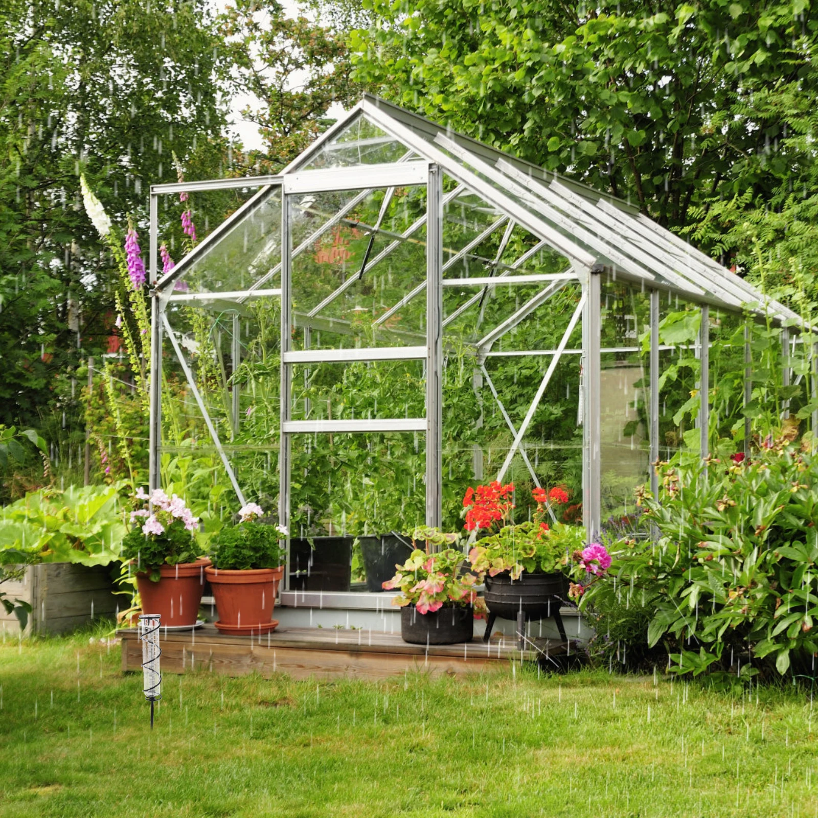 Outdoor Rain Gauge Precision Garden Managing Tool Weatherproof Clear Numbers Unique Gift Idea for New Garden Rain Gauge
Outdoor Rain Gauge Precision Garden Managing Tool Weatherproof Clear Numbers Unique Gift Idea for New Garden Rain Gauge