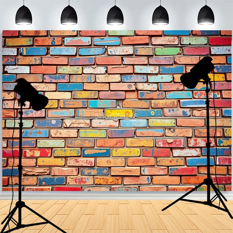 Abstract Neon Rainbow Painted Brick Wall Background Damaged Rustic Texture Vibrant Graffiti Grunge Photography Backdrops BK-07
Abstract Neon Rainbow Painted Brick Wall Background Damaged Rustic Texture Vibrant Graffiti Grunge Photography Backdrops BK-07