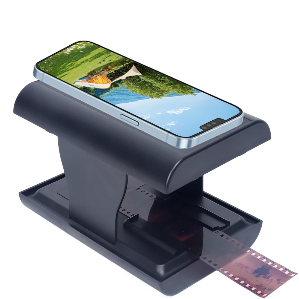 Slides and Negatives Film Scanner with LED Backlight Slide Film Viewer Scanner Support Editing & Sharing for Old Film To JPEG