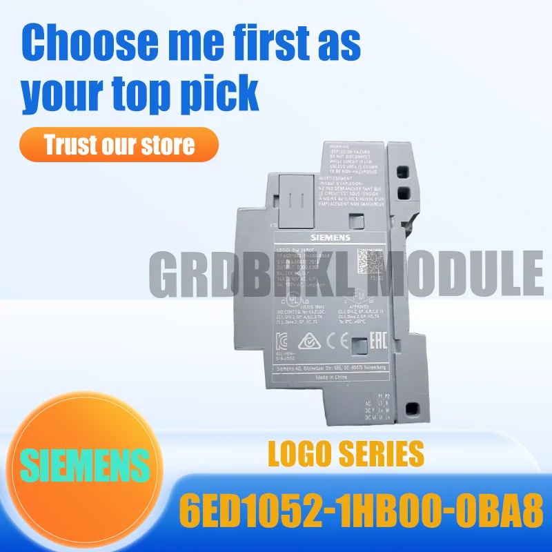 New Original SIEMENS 6ED1052-1HB00-0BA8 6ED1 052-1HB00-0BA8 LOGO! Logic Controller
New Original SIEMENS 6ED1052-1HB00-0BA8 6ED1 052-1HB00-0BA8 LOGO! Logic Controller