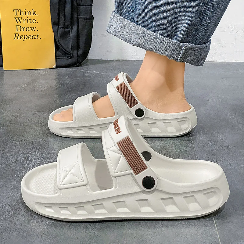 Summer Breathable Men's Sandals Outdoor Indoor Bathroom Slippers EVA Men's Semi-slip Non-slip Beach Sandals Flat Casual Shoes
Summer Breathable Men's Sandals Outdoor Indoor Bathroom Slippers EVA Men's Semi-slip Non-slip Beach Sandals Flat Casual Shoes
