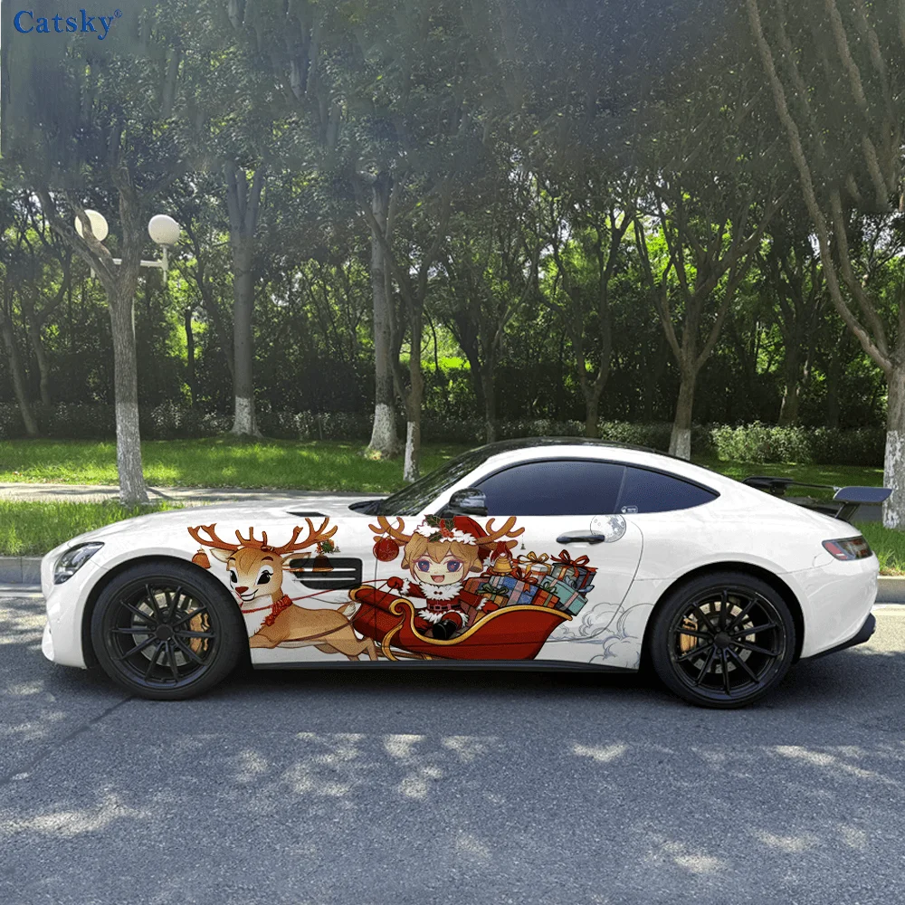 Christmas Deer Sled Gifts Car Vinyl Wraps Decal Self-adhesive PVC Sticker Suitable for Trucks SUV Decor Auto Accessories Gift
Christmas Deer Sled Gifts Car Vinyl Wraps Decal Self-adhesive PVC Sticker Suitable for Trucks SUV Decor Auto Accessories Gift
