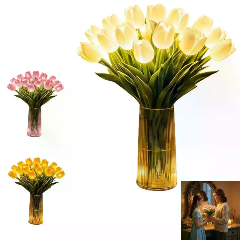Twinkling Tree Tulips With A Vase, 15 Pcs Radiant Romantic Light,New Led Night Light That Never Fade, Flower Shaped
Twinkling Tree Tulips With A Vase, 15 Pcs Radiant Romantic Light,New Led Night Light That Never Fade, Flower Shaped