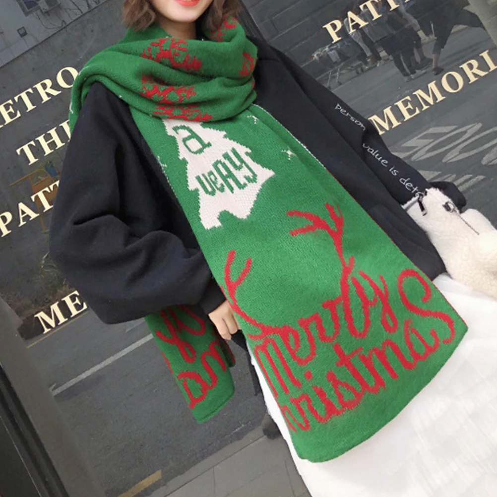 Christmas Knitted Scarf Premium Material Durable Long Term Wear Winter Autumn Shawl Wrap Blanket Warm Women Accessories
Christmas Knitted Scarf Premium Material Durable Long Term Wear Winter Autumn Shawl Wrap Blanket Warm Women Accessories