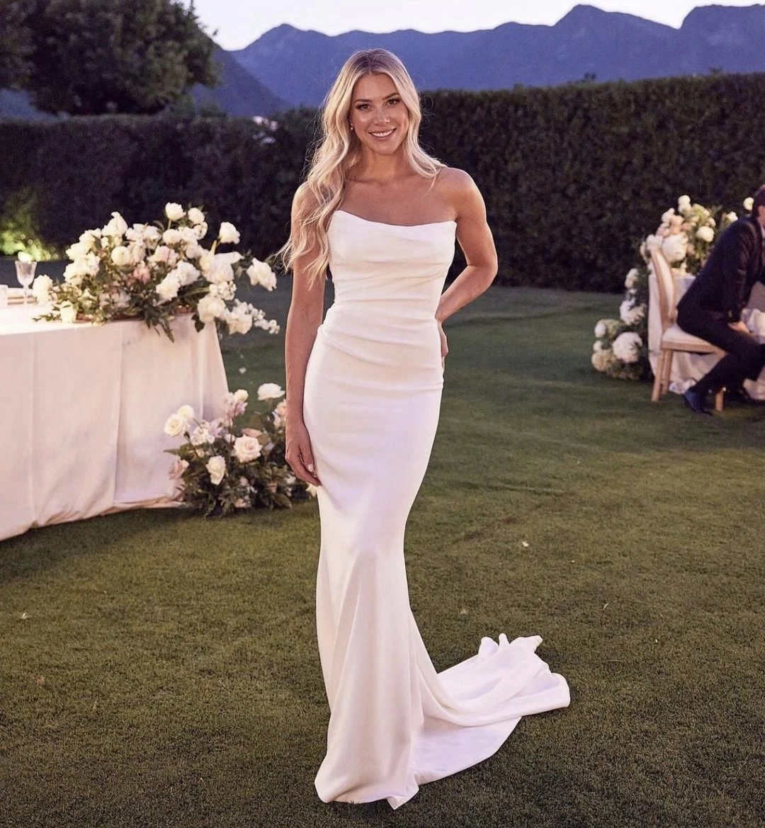 Simple Wedding Dress For Women Satin Beach Bridal Gowns For Women Elegant Charming Floor Length Customize To Measures Robe Marie
Simple Wedding Dress For Women Satin Beach Bridal Gowns For Women Elegant Charming Floor Length Customize To Measures Robe Marie