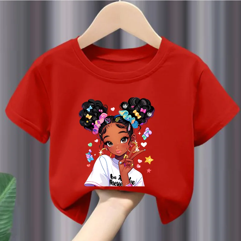 Stylish Cartoon Girl Graphic Print Casual and Comfortable Crew-neck Short Sleeve T-shirt Kids Clothes Girls Clothes Tshirt A2
Stylish Cartoon Girl Graphic Print Casual and Comfortable Crew-neck Short Sleeve T-shirt Kids Clothes Girls Clothes Tshirt A2
