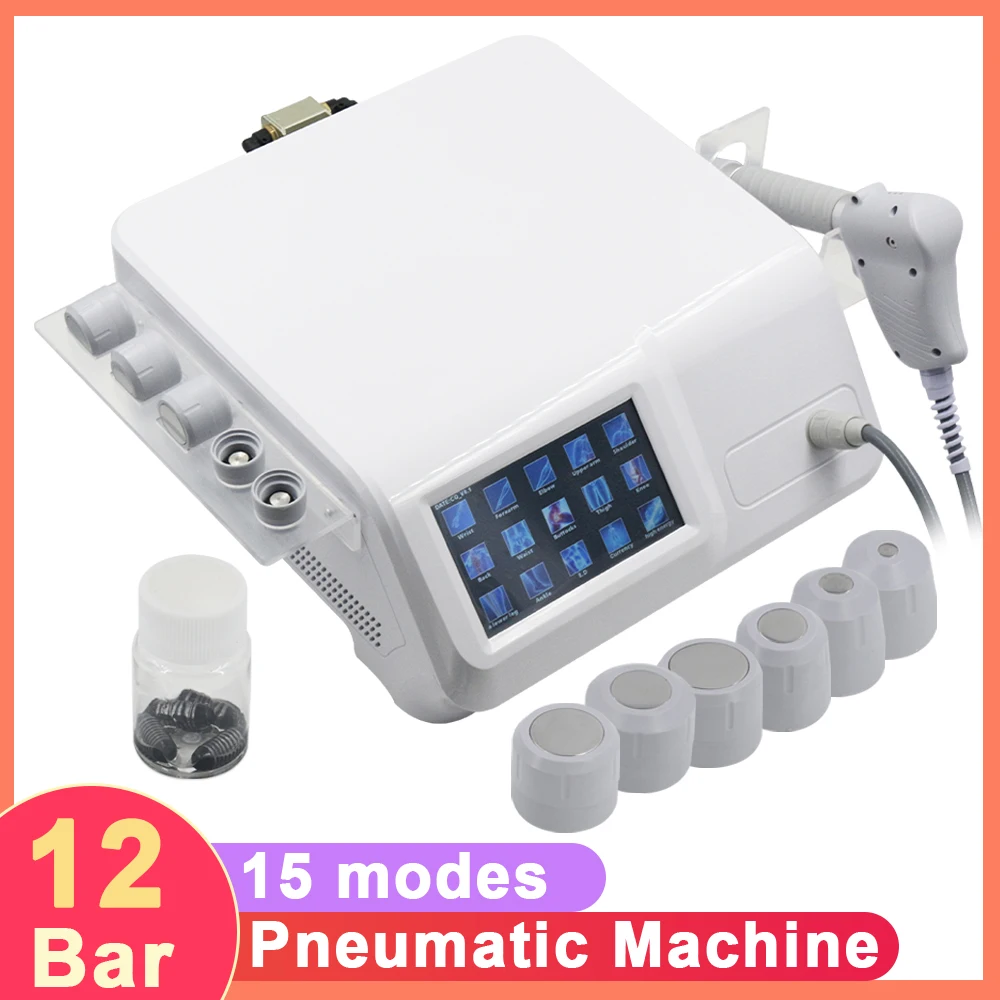 12 Bar Pneumatic Shockwave Therapy Equipment Body Pain Relief Extracorporeal Physiotherapy Shock Wave Massage Instrument
12 Bar Pneumatic Shockwave Therapy Equipment Body Pain Relief Extracorporeal Physiotherapy Shock Wave Massage Instrument