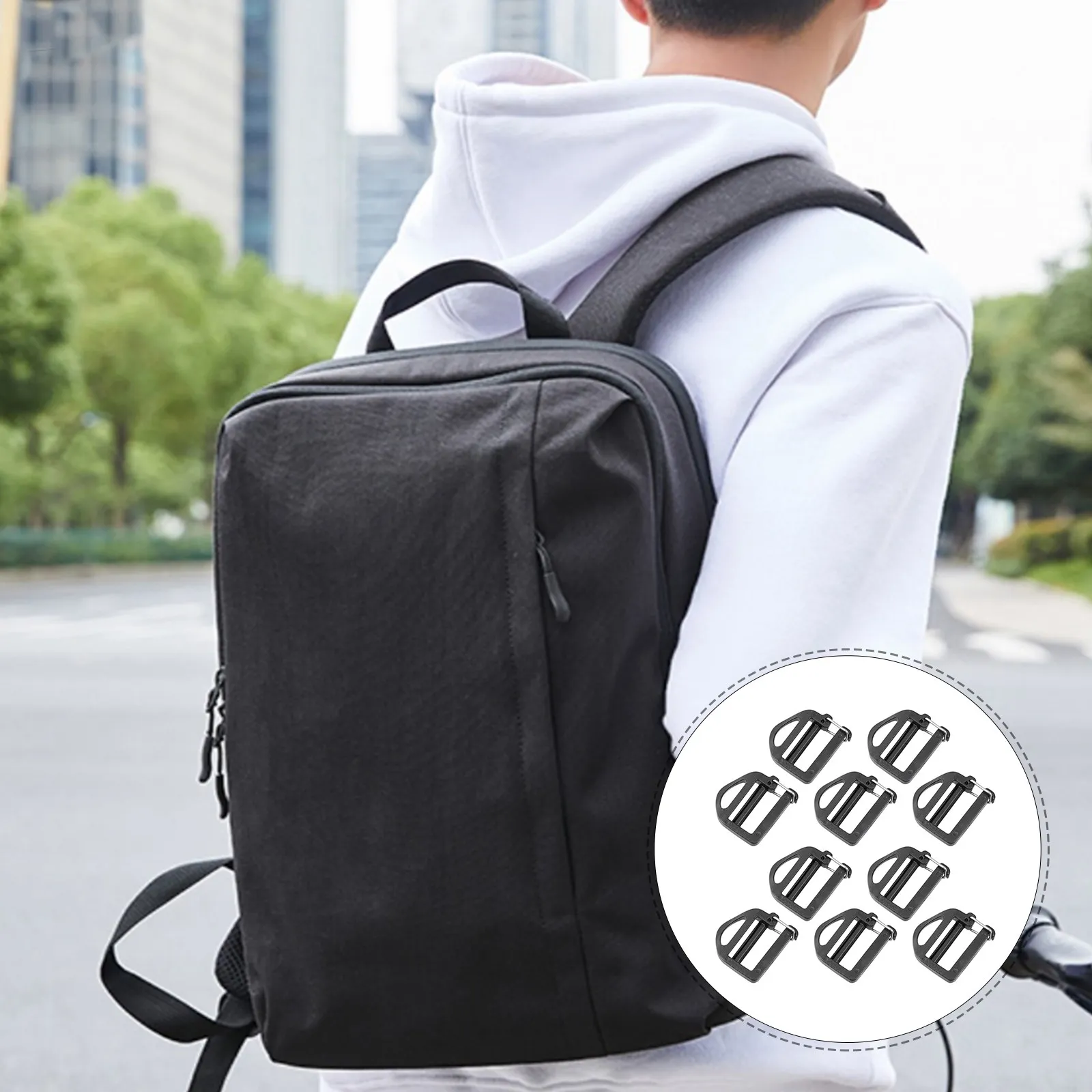 30Pcs Plastic Triangle Ladder Buckles Durable Secure Webbing Strap Clips for Backpack Purse Handbag Repair DIY Accessories
30Pcs Plastic Triangle Ladder Buckles Durable Secure Webbing Strap Clips for Backpack Purse Handbag Repair DIY Accessories