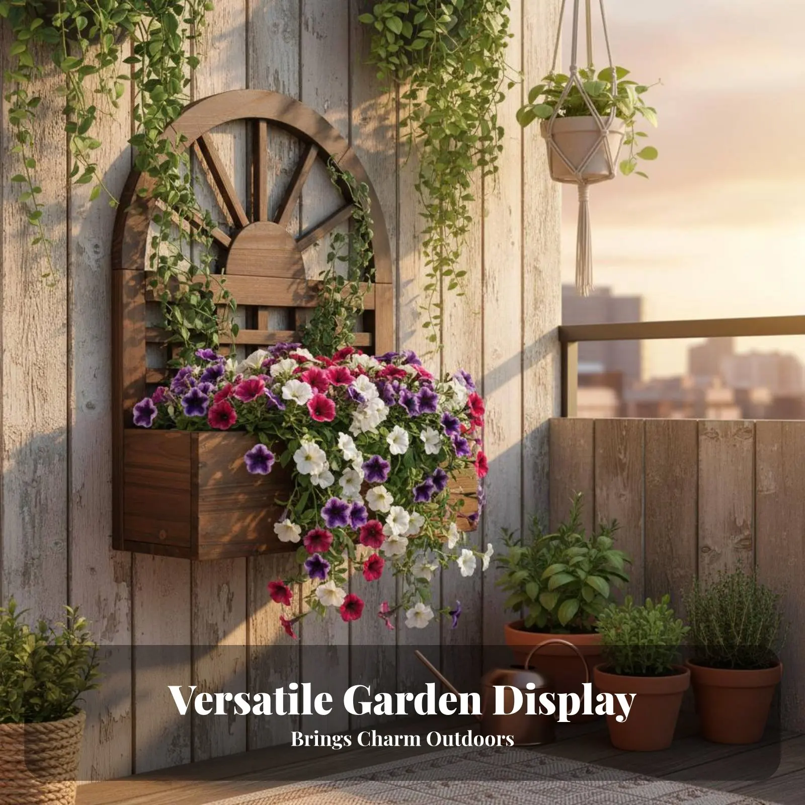 Wall Mounted Planter Easy to Install Wooden Hanging Planter Box Hanging Wood Flower Box Multipurpose House Decoration for Garden
Wall Mounted Planter Easy to Install Wooden Hanging Planter Box Hanging Wood Flower Box Multipurpose House Decoration for Garden