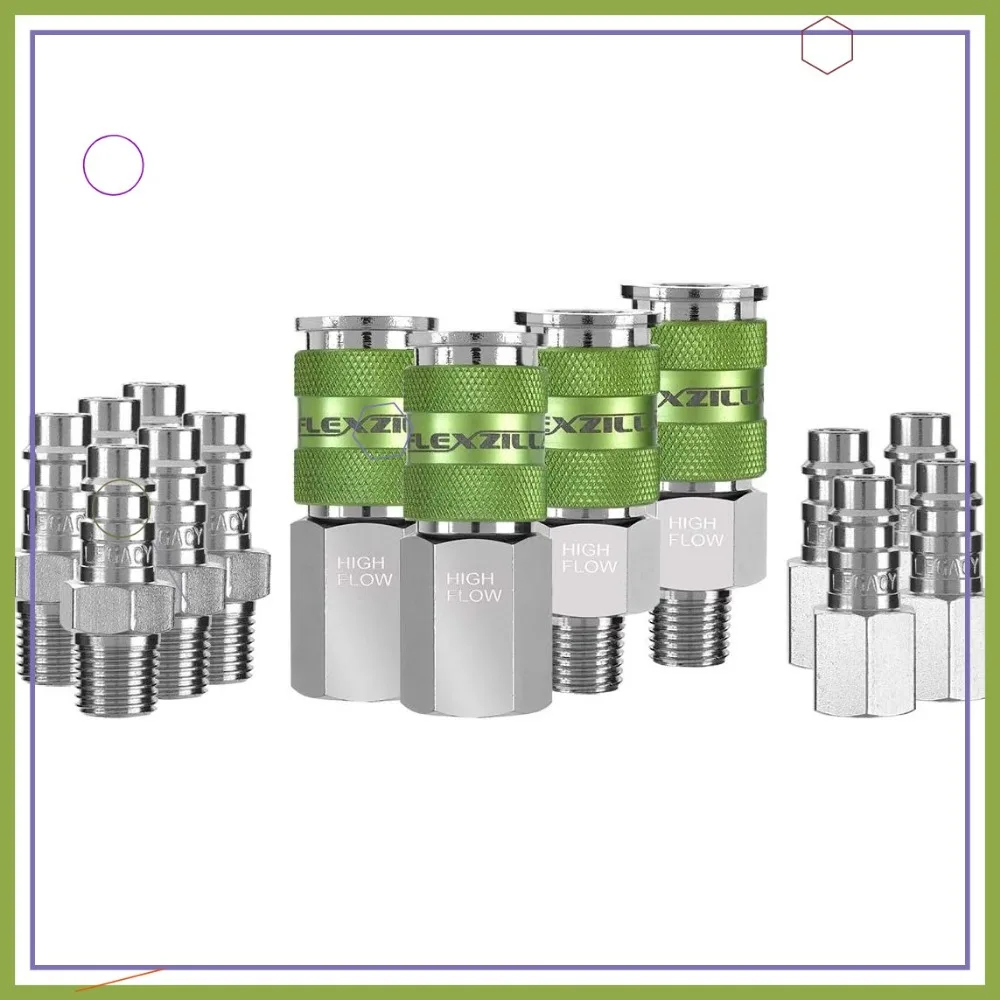 Комплект муфты и вилки с высоким расходом, 1/4 дюйма NPT, 14 предметов — повышенное подключение к инструментам
Комплект муфты и вилки с высоким расходом, 1/4 дюйма NPT, 14 предметов — повышенное подключение к инструментам