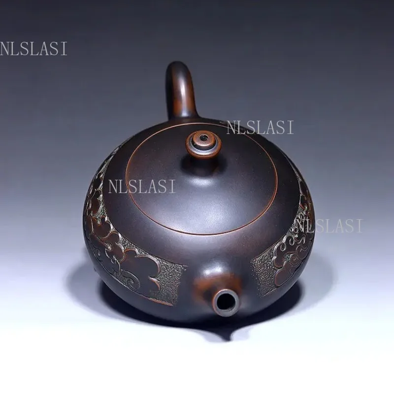200ml Chinese Zisha Tea Infuser Yixing Purple Clay Teapot Master Handmade Ball Hole Filter Beauty Kettle Home Tea Accessories
200ml Chinese Zisha Tea Infuser Yixing Purple Clay Teapot Master Handmade Ball Hole Filter Beauty Kettle Home Tea Accessories