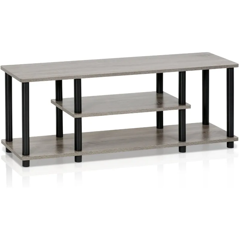 Turn-N-Tube No Tools 3D 3-Tier Entertainment TV Stand up to 50 inch TV, Round Tubes, French Oak Grey/Black
Turn-N-Tube No Tools 3D 3-Tier Entertainment TV Stand up to 50 inch TV, Round Tubes, French Oak Grey/Black