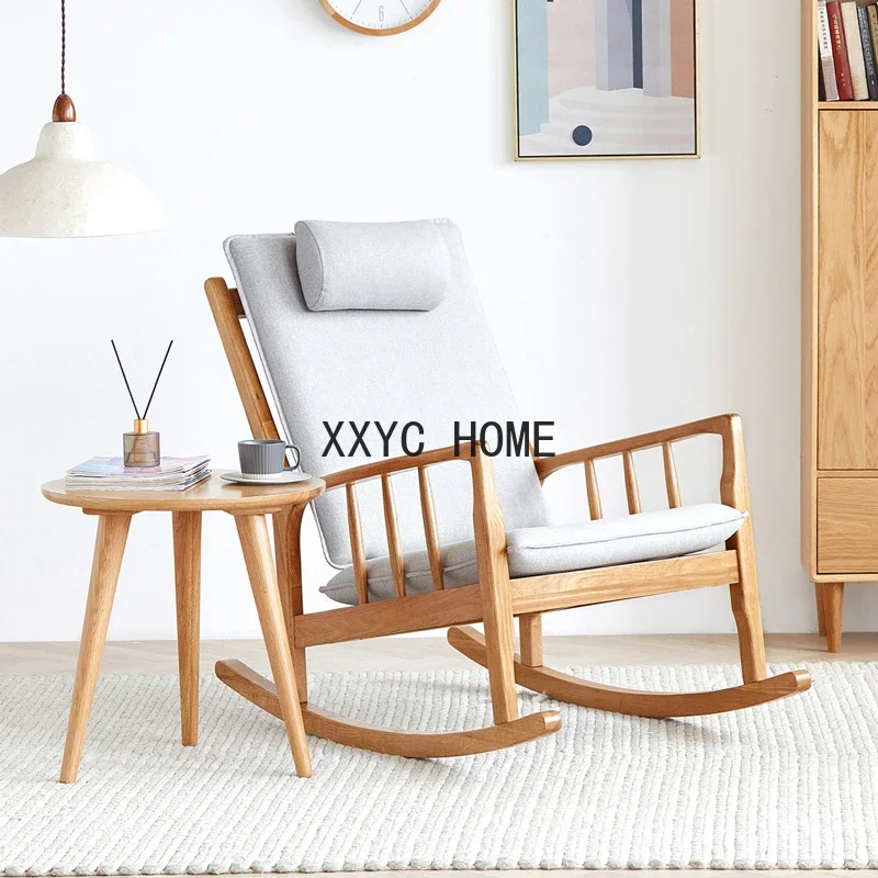 Original Original Element Solid Wood Rocking Chair Nordic Oak Lazy Recliner Rocking Chair Single Balcony Leisure Chair
Original Original Element Solid Wood Rocking Chair Nordic Oak Lazy Recliner Rocking Chair Single Balcony Leisure Chair