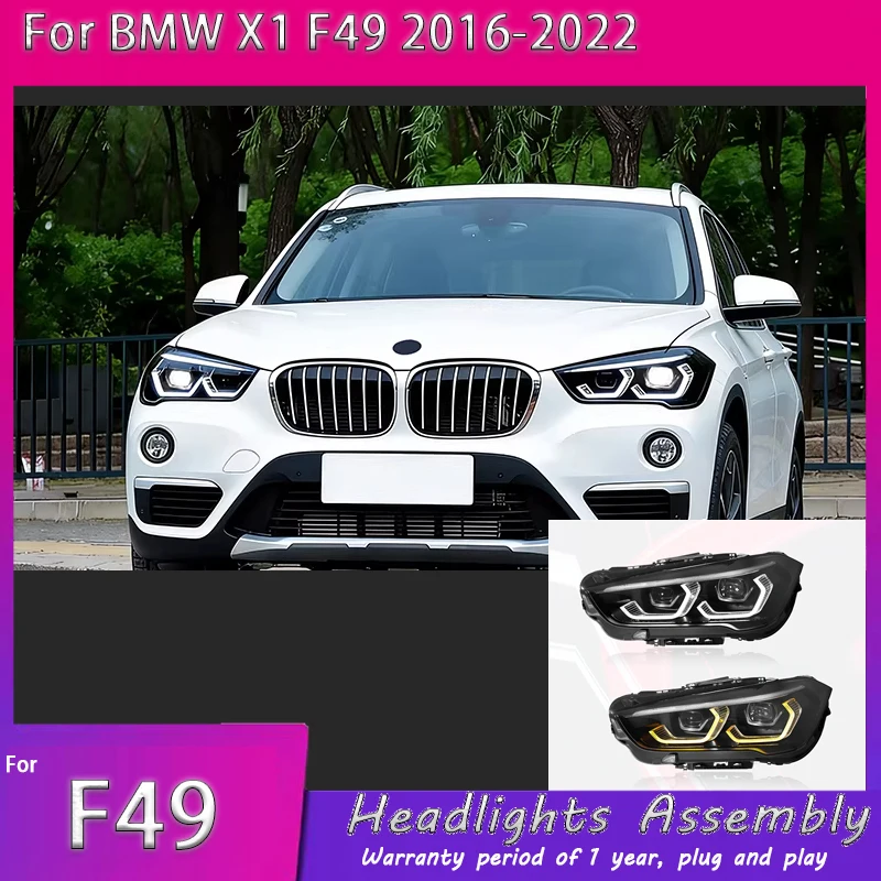 Автомобильные фары для BMW X1 F49 2016 2017 2018-2022 года, обновление, стиль высокой конфигурации, полный светодиодный источник света, фара в сборе
Автомобильные фары для BMW X1 F49 2016 2017 2018-2022 года, обновление, стиль высокой конфигурации, полный светодиодный источник света, фара в сборе
