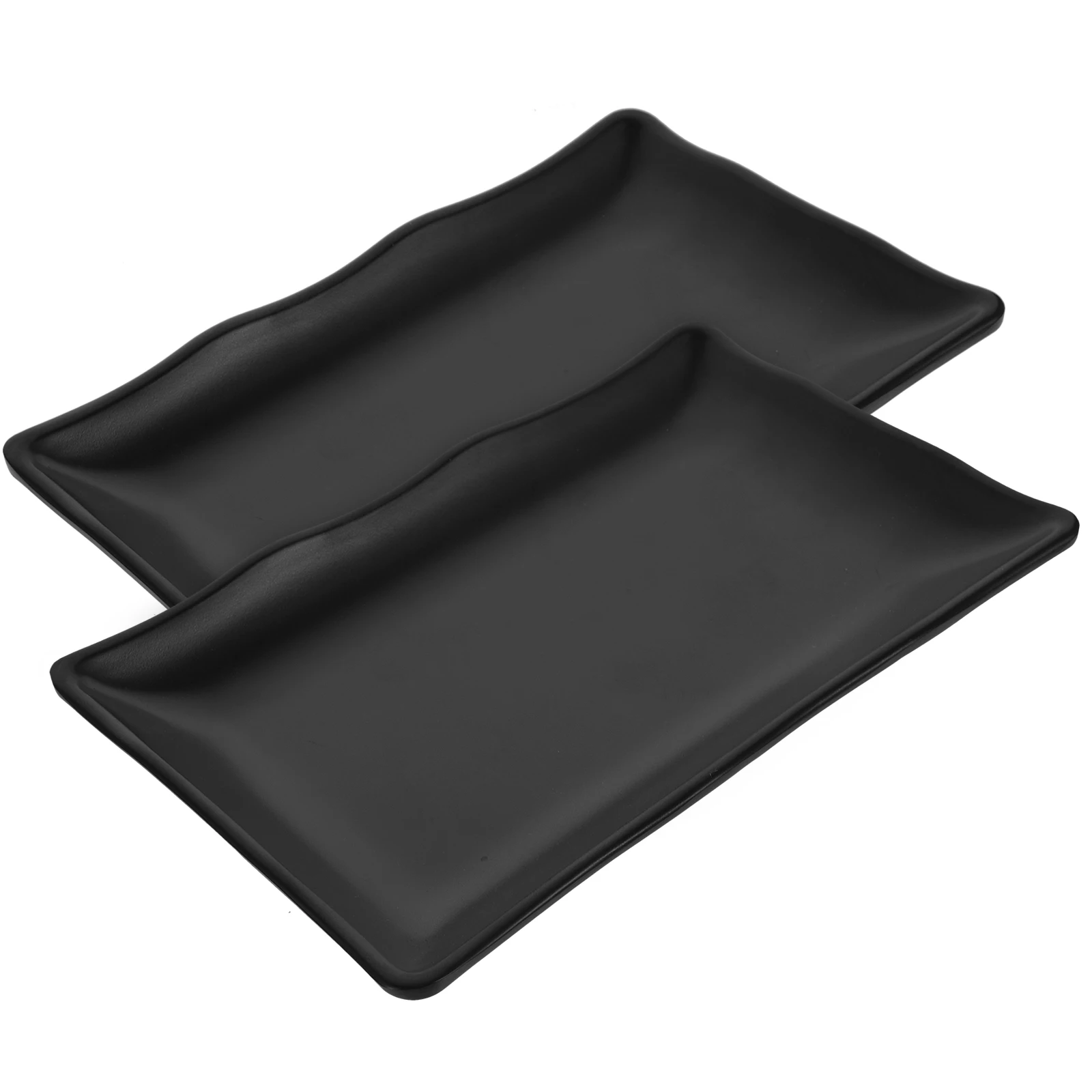 2 Pcs Platters Sushi Tray Barbecue Decorative Plate Japanese Plates Sashimi Accessories Black Fan-shaped Container
2 Pcs Platters Sushi Tray Barbecue Decorative Plate Japanese Plates Sashimi Accessories Black Fan-shaped Container