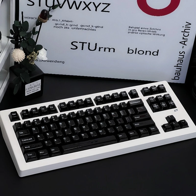 Черные керамические тематические колпачки для клавиш, набор индивидуальных колпачков 61/87/104 раскладки вишневого профиля для игровых аксессуаров для механической клавиатуры
Черные керамические тематические колпачки для клавиш, набор индивидуальных колпачков 61/87/104 раскладки вишневого профиля для игровых аксессуаров для механической клавиатуры