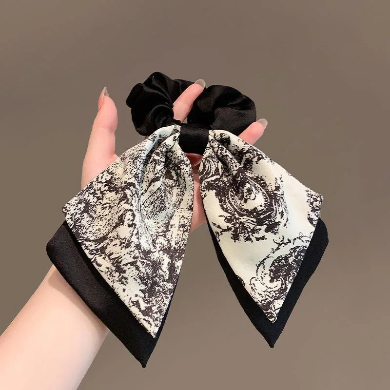Elegant Bow Hair Tie French Vintage Style Ribbon Tails Ponytail Elastic for Women Daily Soft Satin Non Slip Ivory
Elegant Bow Hair Tie French Vintage Style Ribbon Tails Ponytail Elastic for Women Daily Soft Satin Non Slip Ivory