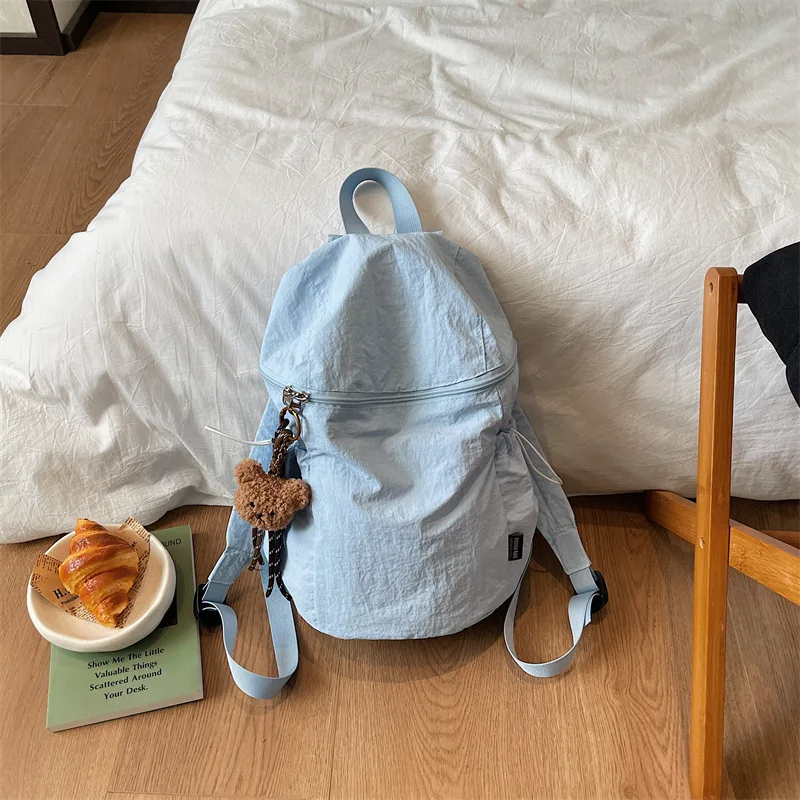 New Simple Style Women Solid Color Backpack Lightweight Student Schoolbag Commuter Underarm Backpack for Office Workers
New Simple Style Women Solid Color Backpack Lightweight Student Schoolbag Commuter Underarm Backpack for Office Workers
