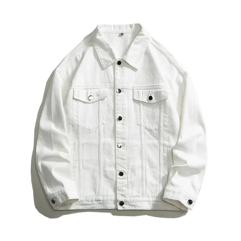 2024 Autumn New Men's Loose Large White Denim Jacket Street Wear Cotton Casual Denim Coat
2024 Autumn New Men's Loose Large White Denim Jacket Street Wear Cotton Casual Denim Coat